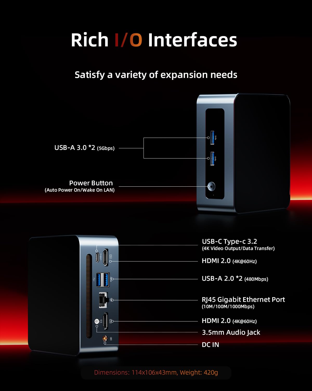 ミニPC AMD RYZEN 5 7430U 16/512GB 2025年最新 ミニpc AMD R5 7430U【32GB DDR4 512SSD M.2 NVMe